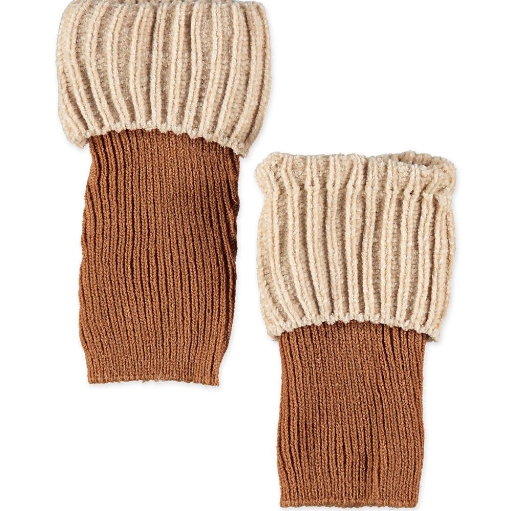 Legale chenille cuff boot toppers NWT